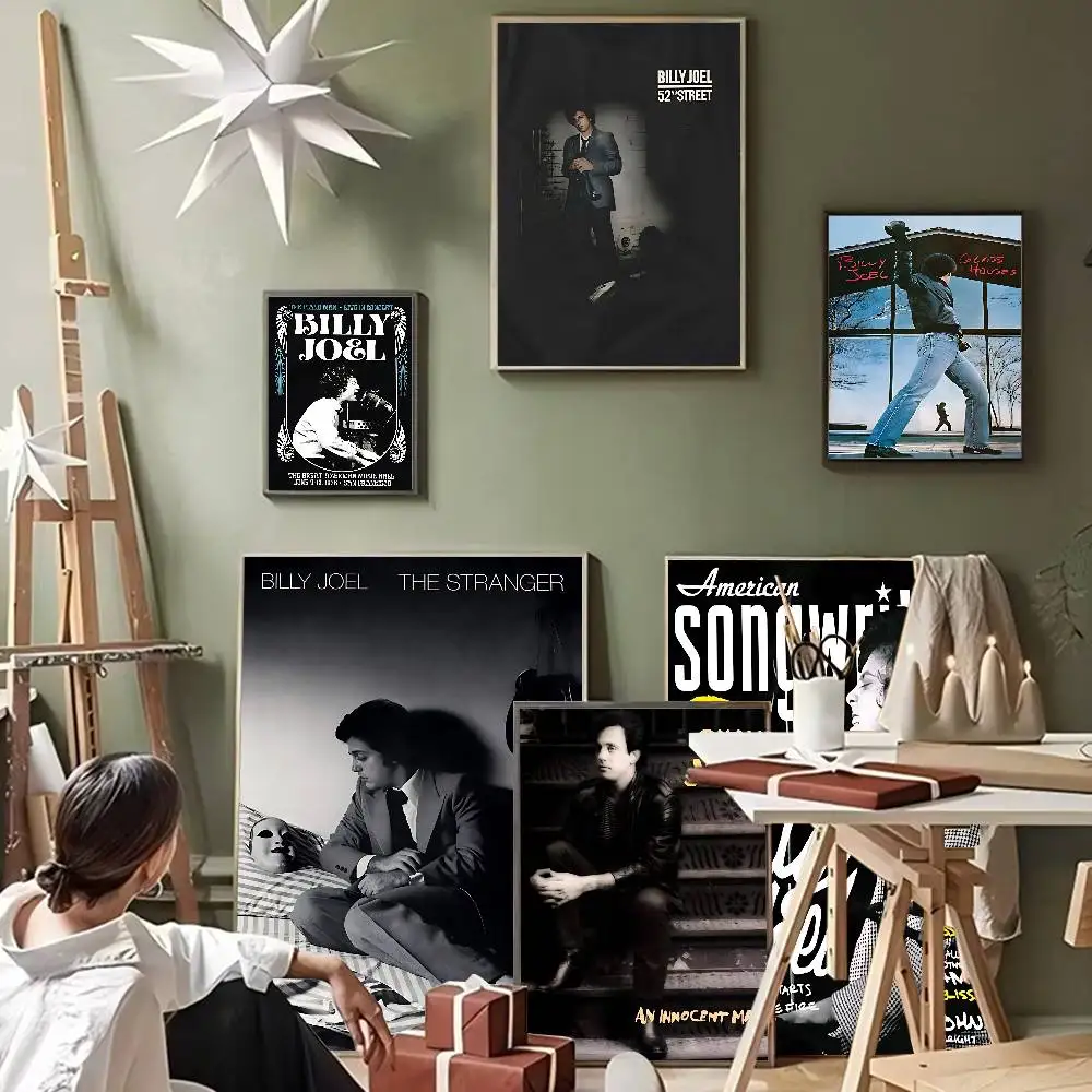 Rock Singer Billy Joel Classic Vintage Posters Decoracion Painting Wall Art White Kraft Paper Kawaii Room Decor