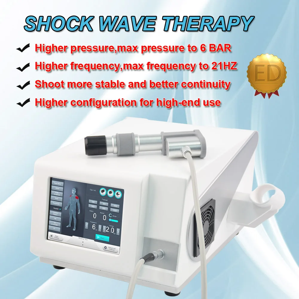 Gainswave shock wave physiotherapy machine pneumatic shockwave therapy equipment for orthopaedics ED treatment pain relief