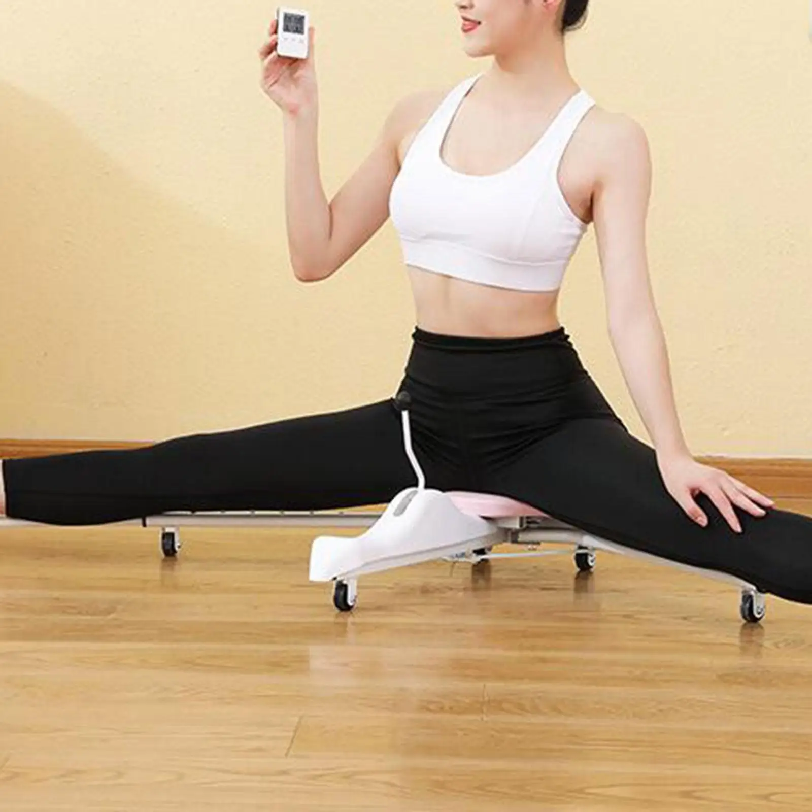 Split Machine Fitness Stretching Exercise 0-210 Degree Leg Flexibility Leg Hamstring Strength Training Women Men Adjustable