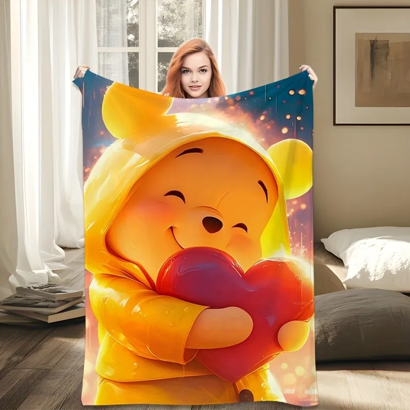 

1PC Winnie the Pooh Blanket for Sale ,Multifunctional blanket suitable for home, outdoor, travel, camping, nap cover blanket.