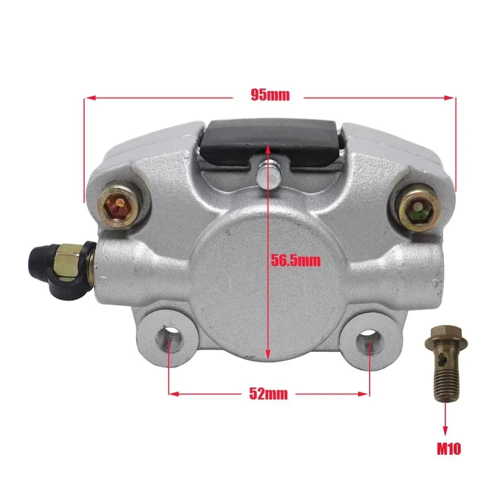 Rear Disc Brake Caliper System Pad Rear Hydraulic Brake Caliper Pump Fit for 150cc 250cc Bull Quad Dirt Bike ATV