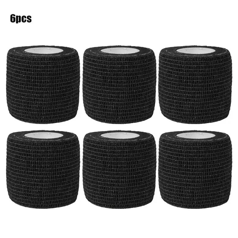 3PCS Black Self Adhesive Bandages Cohesive Elasticity Breathable Waterproof Bandages Sports Tape Wrist Ankle First Aid