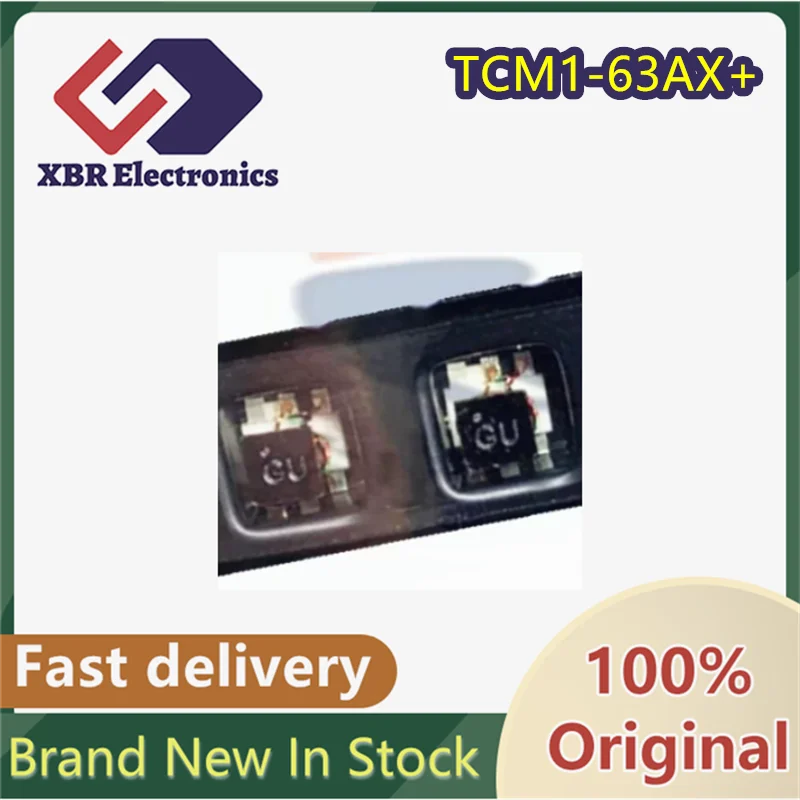 (2/10 Pieces) TCM1-63AX+ SMD Silkscreened GU Ethernet Port RF Transformer MINI Brand New Original Authentic Product In Stock