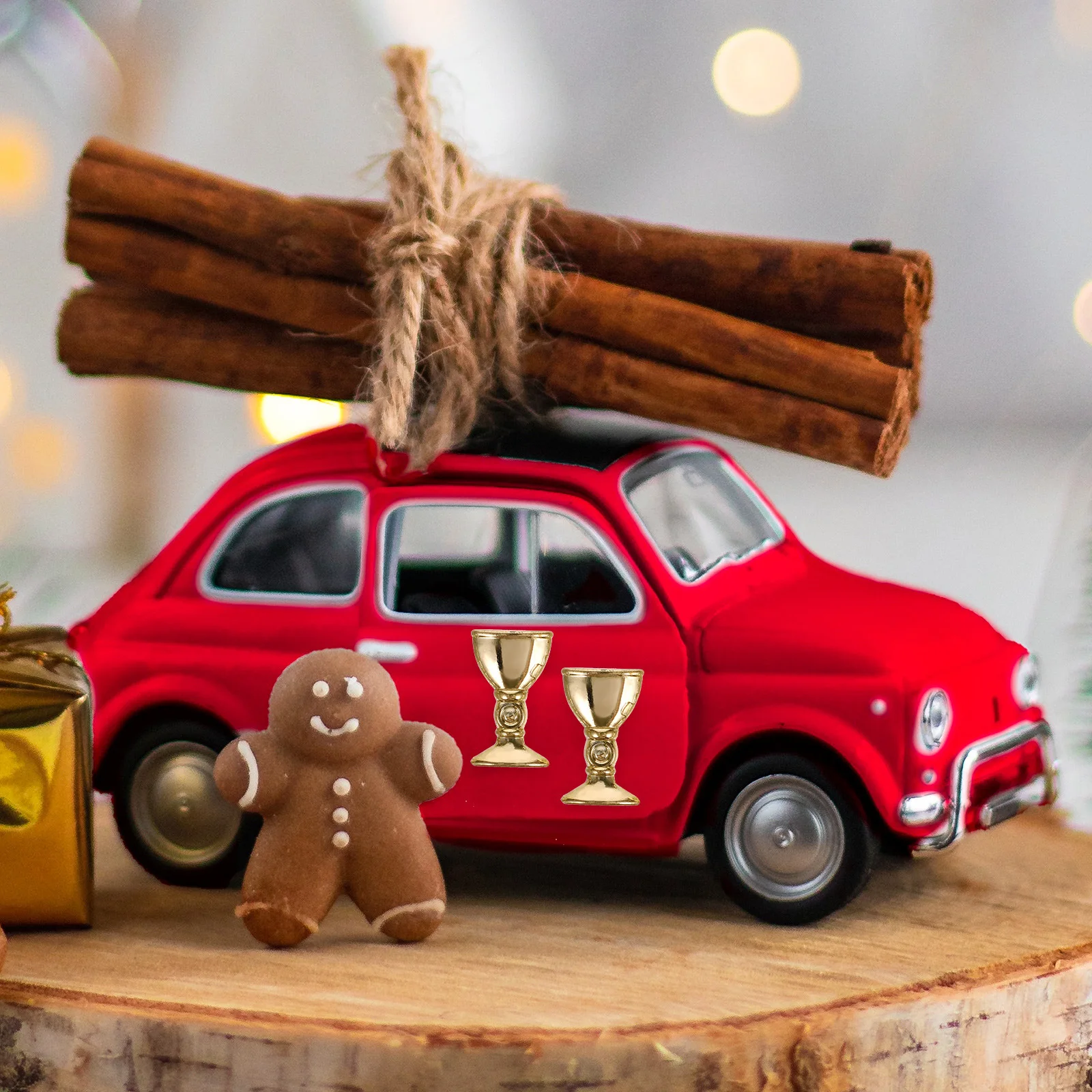 

150Pcs Gold Plated Chalice Mini Offering Cup Delicate Color Matched with Decorative Ornaments Miniature Decors for Display