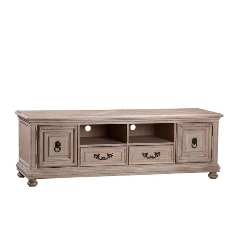 

American coffee table small apartment, simple and modern solid wood coffee table living room, light luxury