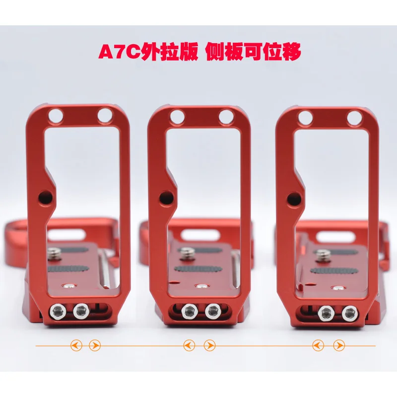 カメラアクセサリーlプレートブラケット金属クイックリリースプレート1/4ネジ用A7C