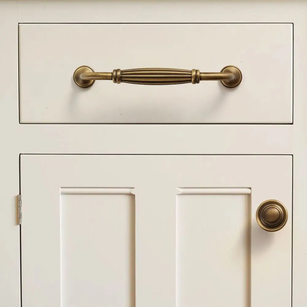 Nordic Style Drawer Pulls Retro Style American Vintage Furniture Handles Solid Brass Antique Style Bronze Handles Nightstand