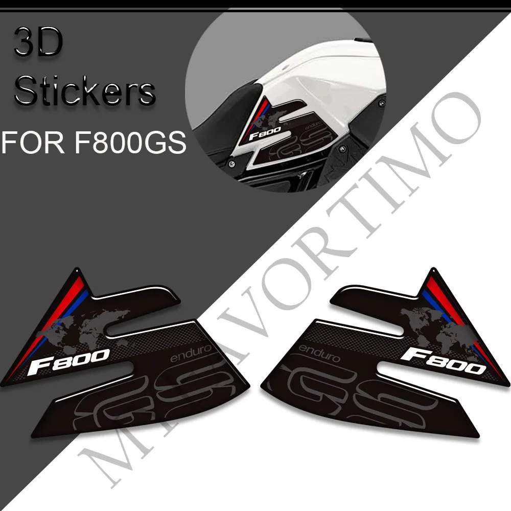 

3D Stickers Tank Pad Grips Side Gas Fuel Oil Kit Knee Decals Protector Motorcycle For BMW F800GS F800 F 800 GS