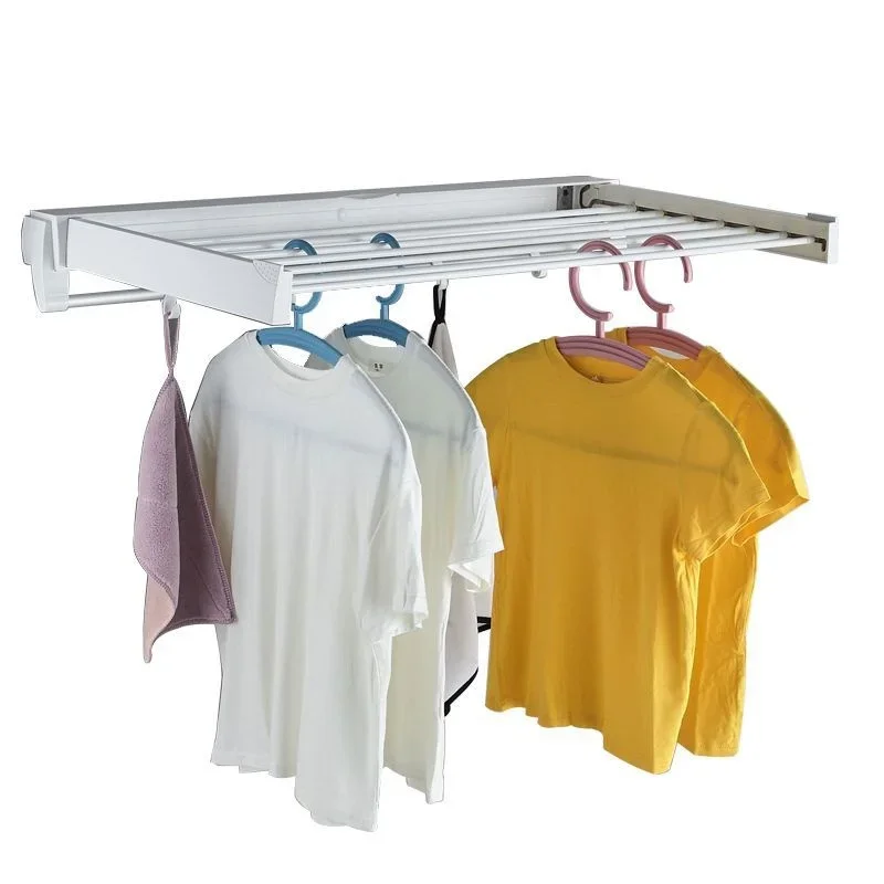 

Balcony Invisible Hangers For Clothes Folded Retractable Clothes Drying Rack Home Balcony Indoor Shoes Pants Hanger Organizer