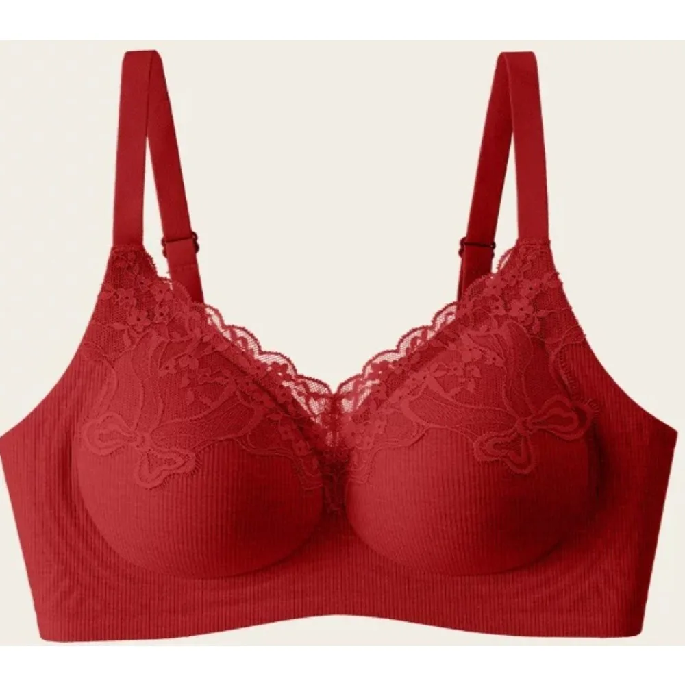 BANERDANNI French Lace Lift Underwear Collect Breasts Gather Anti-Sagging Upper Support Underwear Natal Year Women's Bra M-XXL