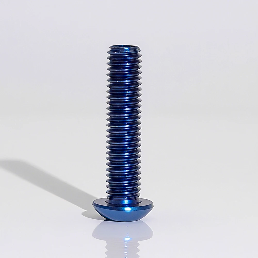 Leijiu M4 M5 M6 M8 ISO7380 Innensechskant-Halbrundkopfschrauben SUS304 Edelstahl Titan Blau- und Goldbeschichtet Inbusschlüsselschrauben – Detail 2