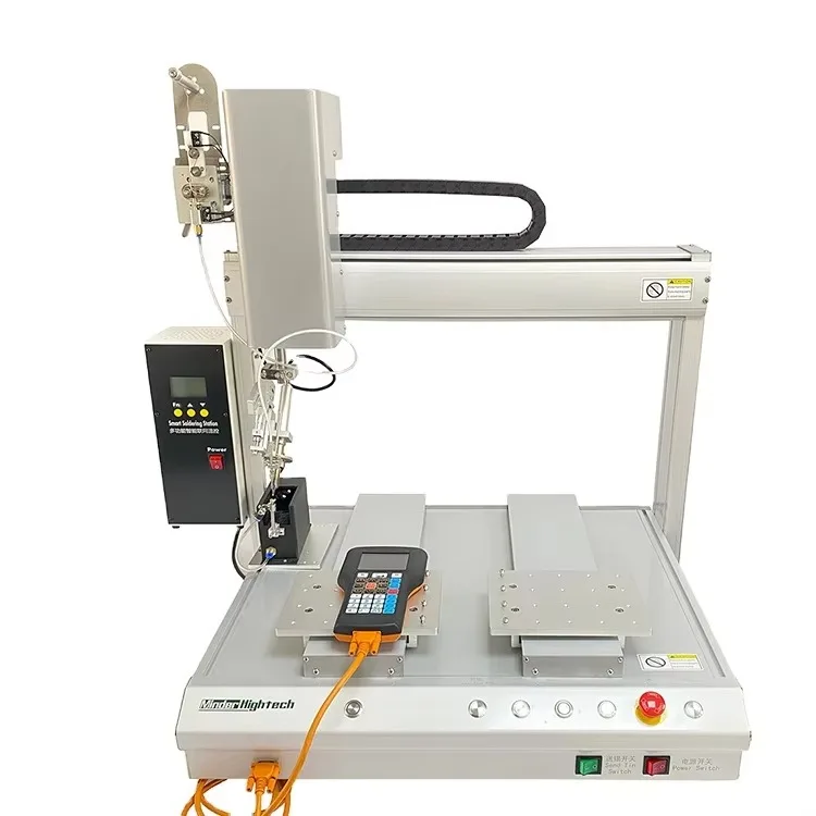 Four-axis single-head single-station automatic welding robot with tin-breaking controller