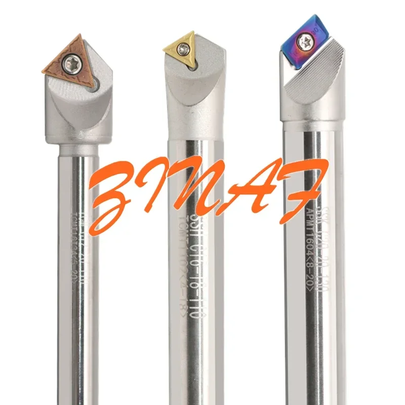 حامل أدوات قاطعة المطحنة القابل للفهرسة 30/45/60 درجة TCMT APMT طحن إدراج أداة إزالة الأزيز ثقب داخلي الشطب #6