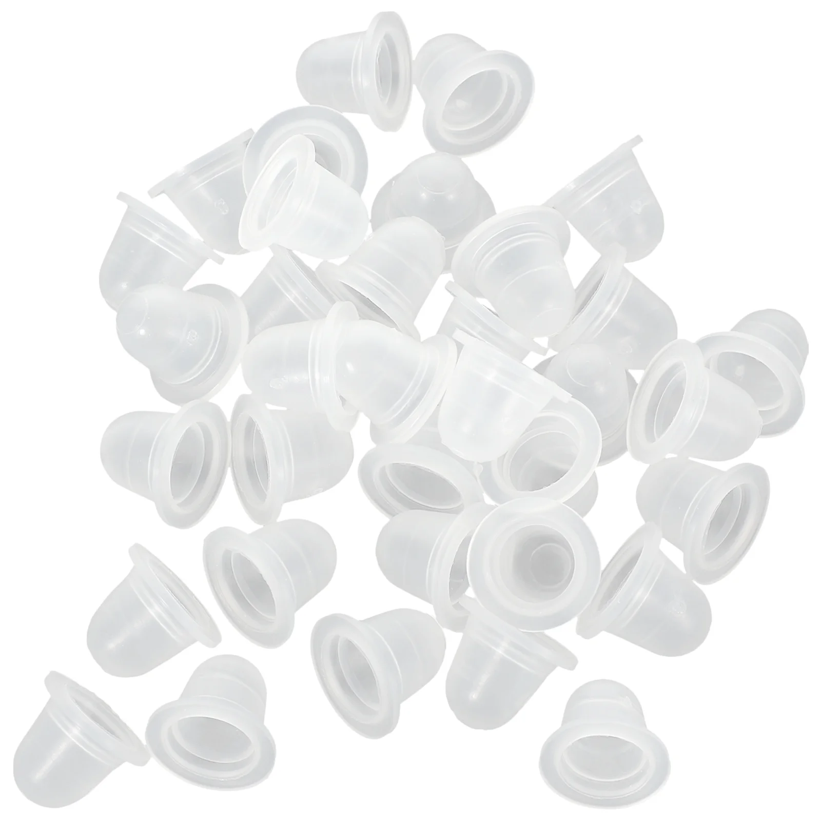 200pcs Ink Cup Semi- Cup Silicone Ink Cup U Shaped Ink Cup (Large Size) ink cups pigment cups supplies