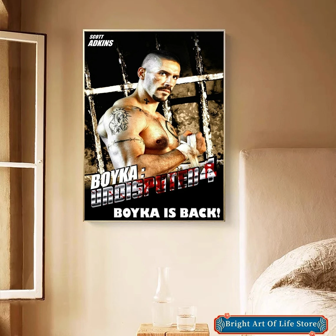 Boyka Undisputed IV الفيلم المشارك ديكور المنزل طلاء جدران (بدون إطار) #4