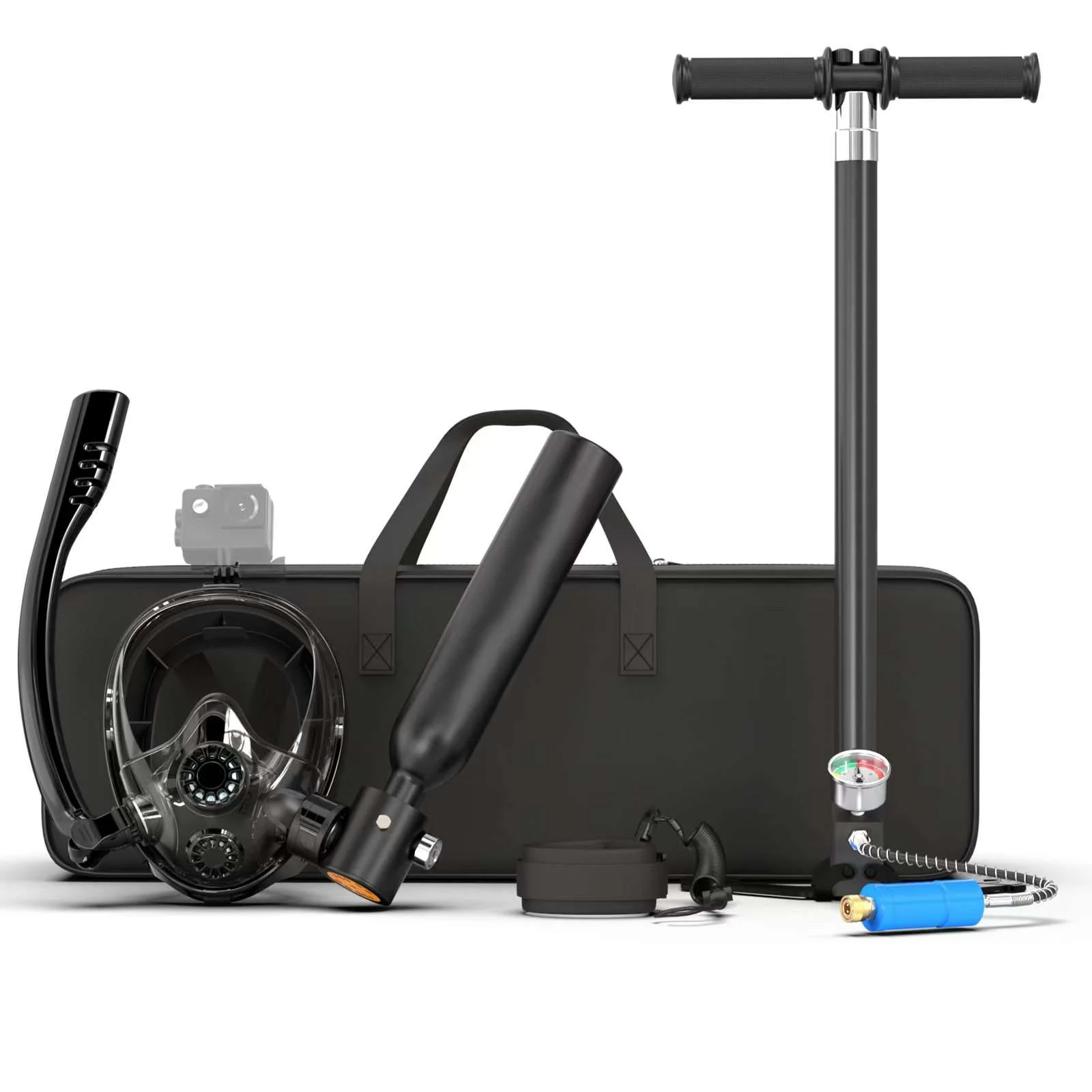 

2026 Diving Factory Full Face Mask Scuba Diving Tank 0.5L - Portable Mini Oxygen Cylinder For Adults