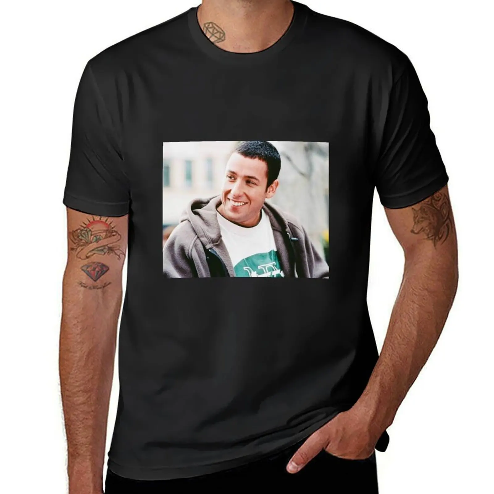 Young Adam Sandler T-Shirt kawaii clothes for a boy customizeds T-shirts for men cotton