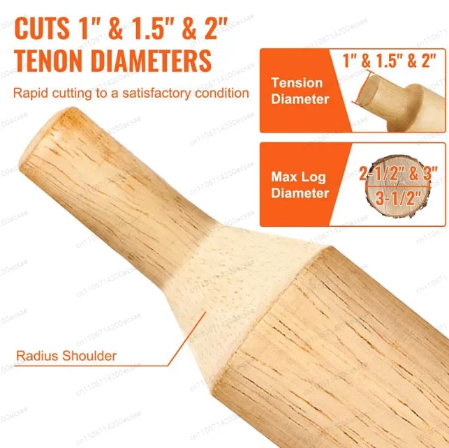 3 Sizes Tenon Cutter Set 25.4mm 38mm 50.8mm, Professional Woodworking Tool for Wood Tenon Cutting & Grooving