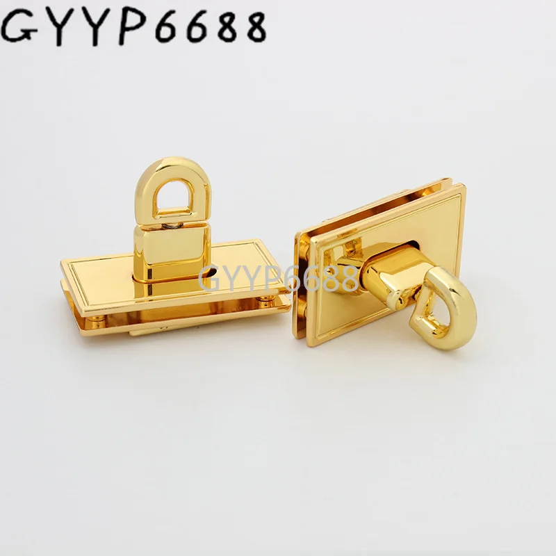 1-5-20sets 4 colors 40x22mm deep gold color metal rectangle shape flip lock for purse bag lock  bag accessories