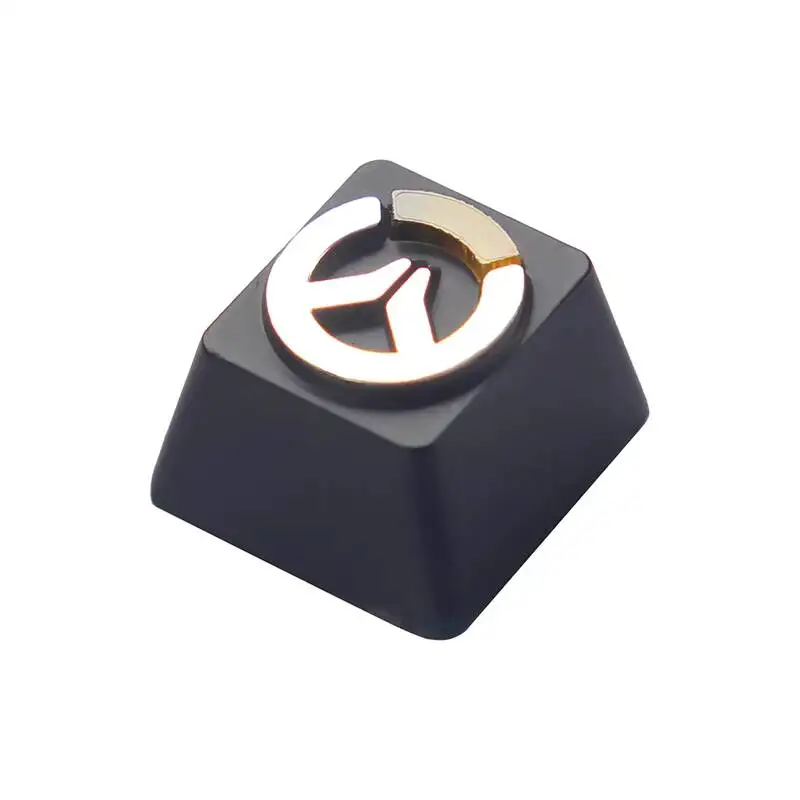 Customized Logo Metal Embossed Keycap, Zinc Aluminum Alloy Personalized Gaming Keycap for Mechanical Keyboard