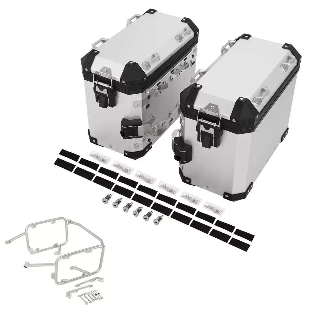 Motorcycle 42L Saddlebags Panniers Side Case & Mounting Bracket Fit For BMW R1300GS 2023-2025 2024