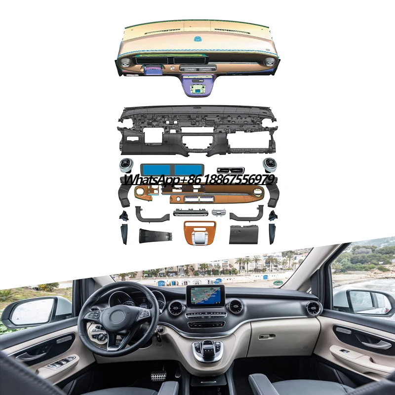 Luxury New Design Upgrade Interior Dashboard For Mercedes 24 Upgrade Benz V