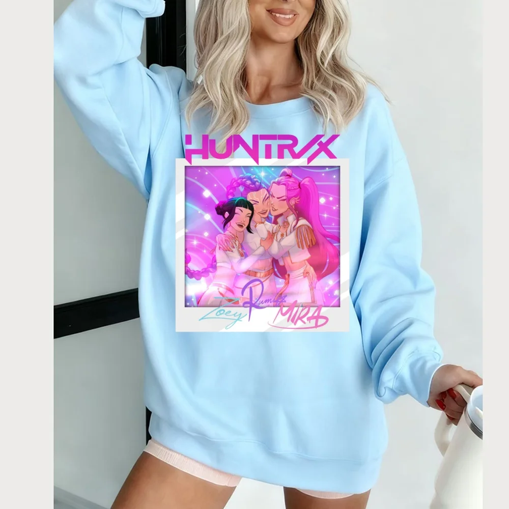 KPop デーモンハンター映画 2025 新しいフーディストリートトレンドスウェットシャツ男性と女性のレトロファッションオーバーサイズ服