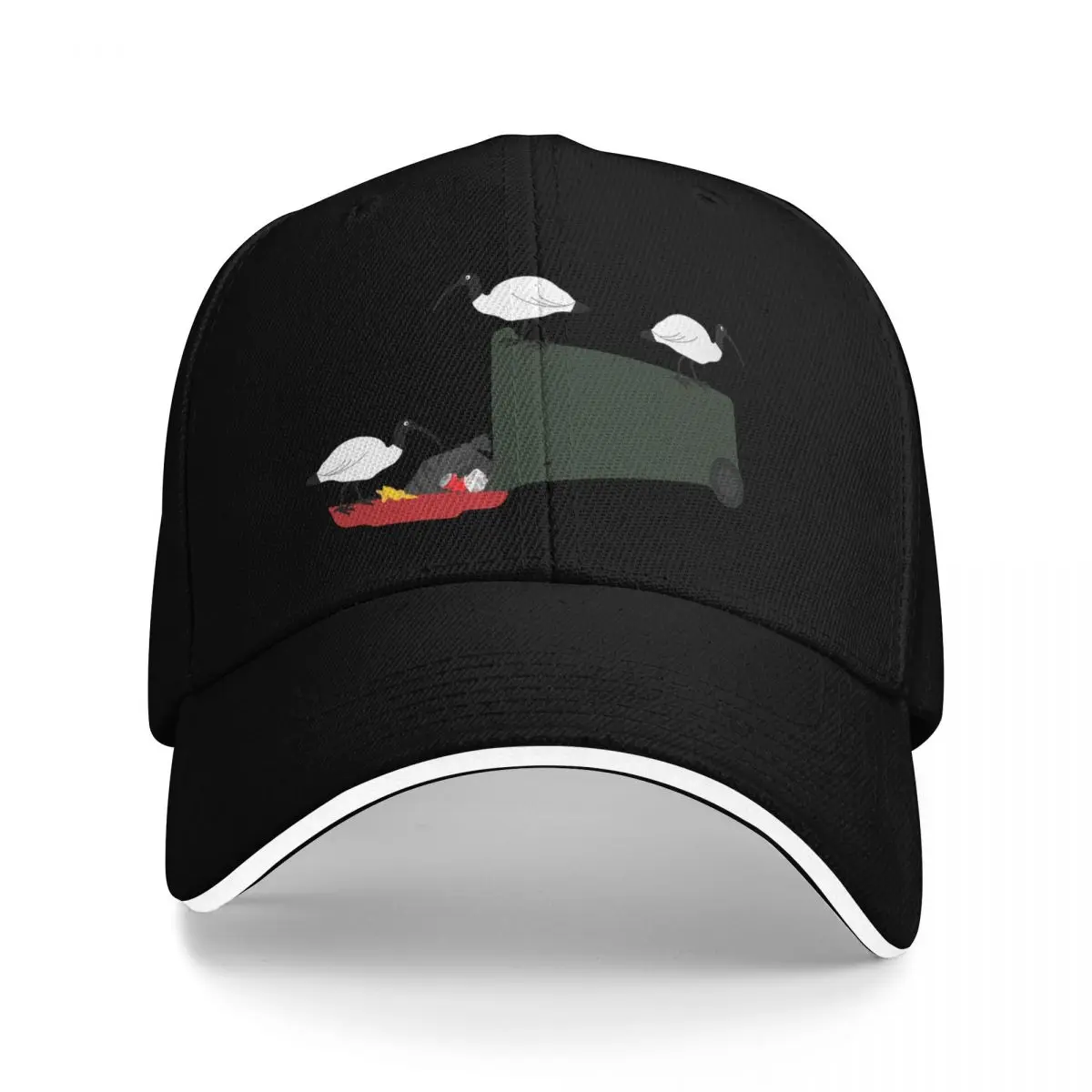 Bin Chickens Eating Lunch on Sea Blue Baseball Cap Luxury Man Hat Christmas Hat Hat Man Luxury Women's Hats 2025 Men's