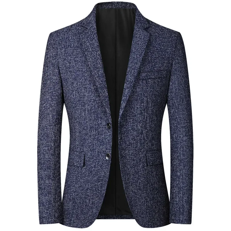 New Spring Men Formal Wear Blazers Jackets Male Solid Business Casual Suits Coats Quality Man Slim Fit Blazers Jackets Coats 4XL