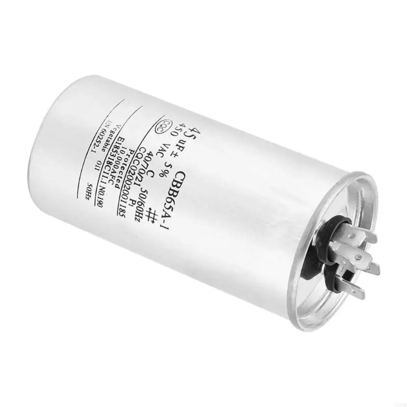 U0de startcondensator Airconditioning 450V 45UF Metalen Kascondensator Aluminium textuur Geschikt voor snelle vervanging