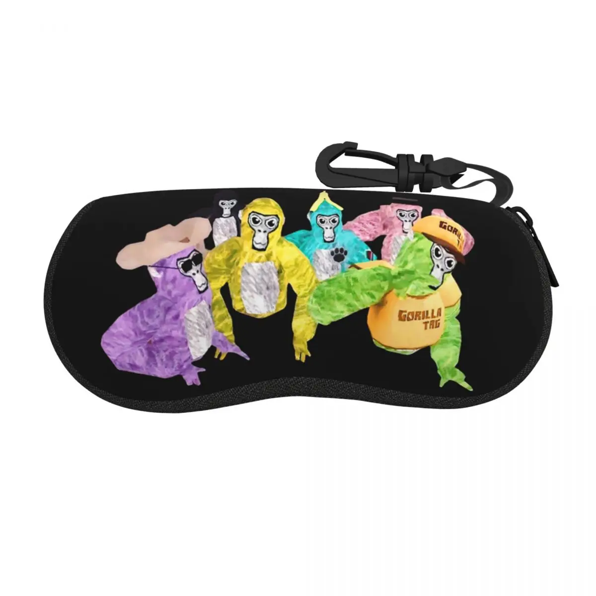 

Gorilla Tag Monkey (1) Shell Glasses Case Protective Sunglasses Box Women Men Soft Eyeglasses Bag Pouch