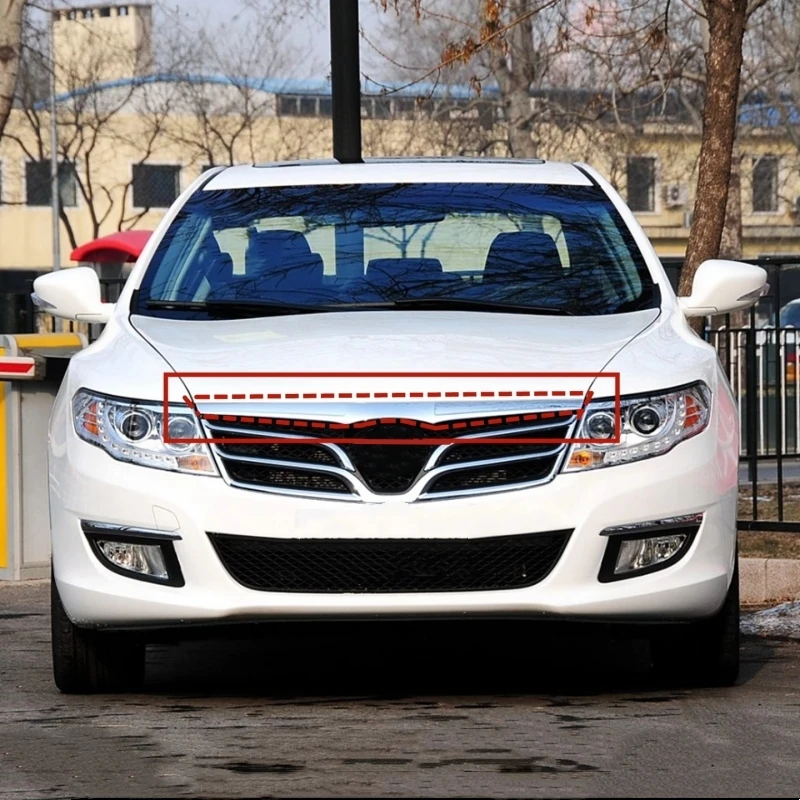 For Trumpchi GA5 2010 2011 2012 Chrome Engine Hood Trim Grille Top Bright Strip Car Electroplated Trim