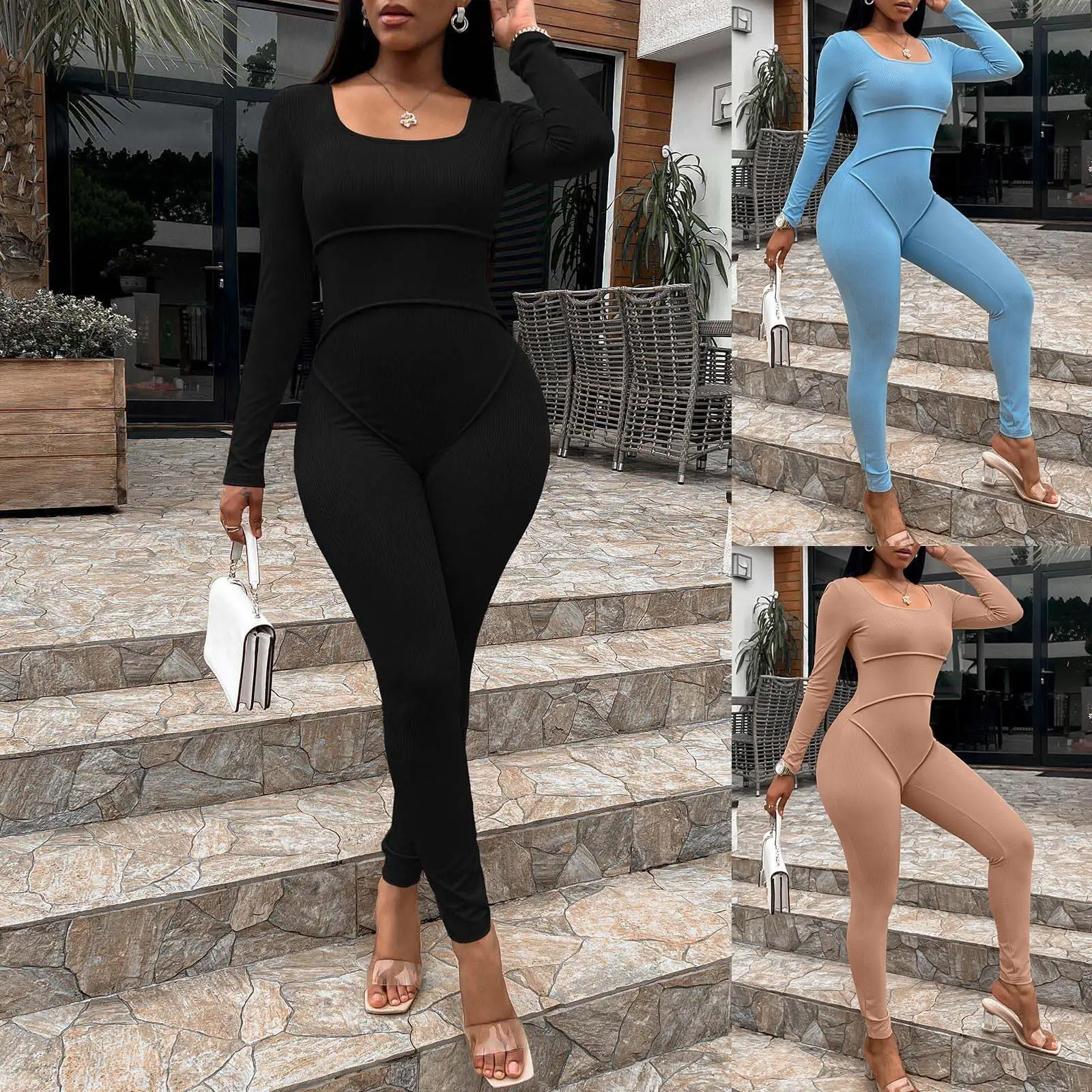 

Womens Sexy Temperament Solid Color Neck And Backless Slim Fit Jumpsuit Short Jumpsuits for Women Strapless