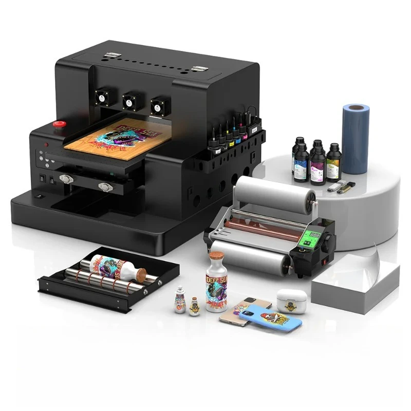 

【Best-selling】A3 DTF Printer For L805 DTF Flatbed Printer Machine A4 Sticker Printer For Bottle Wood Metal A4 UV Printe