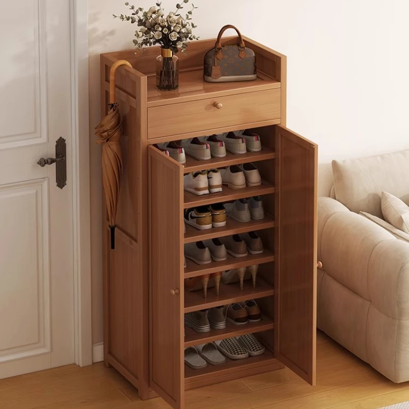 

Шкаф для обуви большой емкости из ротанга, органайзер для небольшого отеля, открытый органайзер, шкаф для обуви, ящики, скамейка, мебель для шкафа