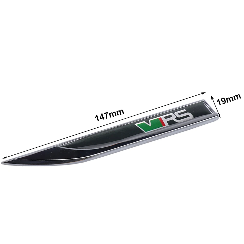 2pcs Car Body Side Fender Rear Trunk Metal Sticker Accessories For Skoda Rapid Fabia 1 2 Kodiaq Octavia  2 A7 A5 A4 Superb VRS