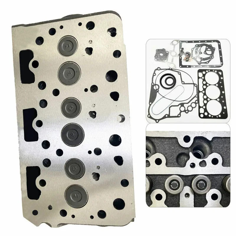 

Complete Cylinder Head Assy with Valves & Full Gasket Set for Kubota D782 Engine