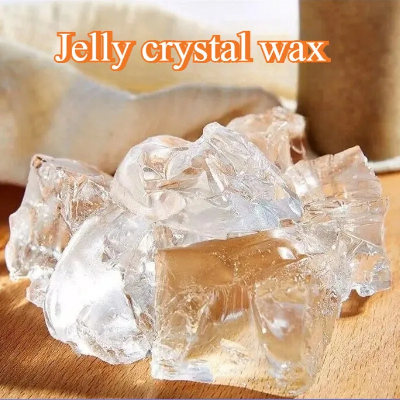

1kg-bag Jelly Wax Block Transparent Soft Crystal Wax Handmade Creative Modeling Layered Cup Scented Craft Candles Raw Material