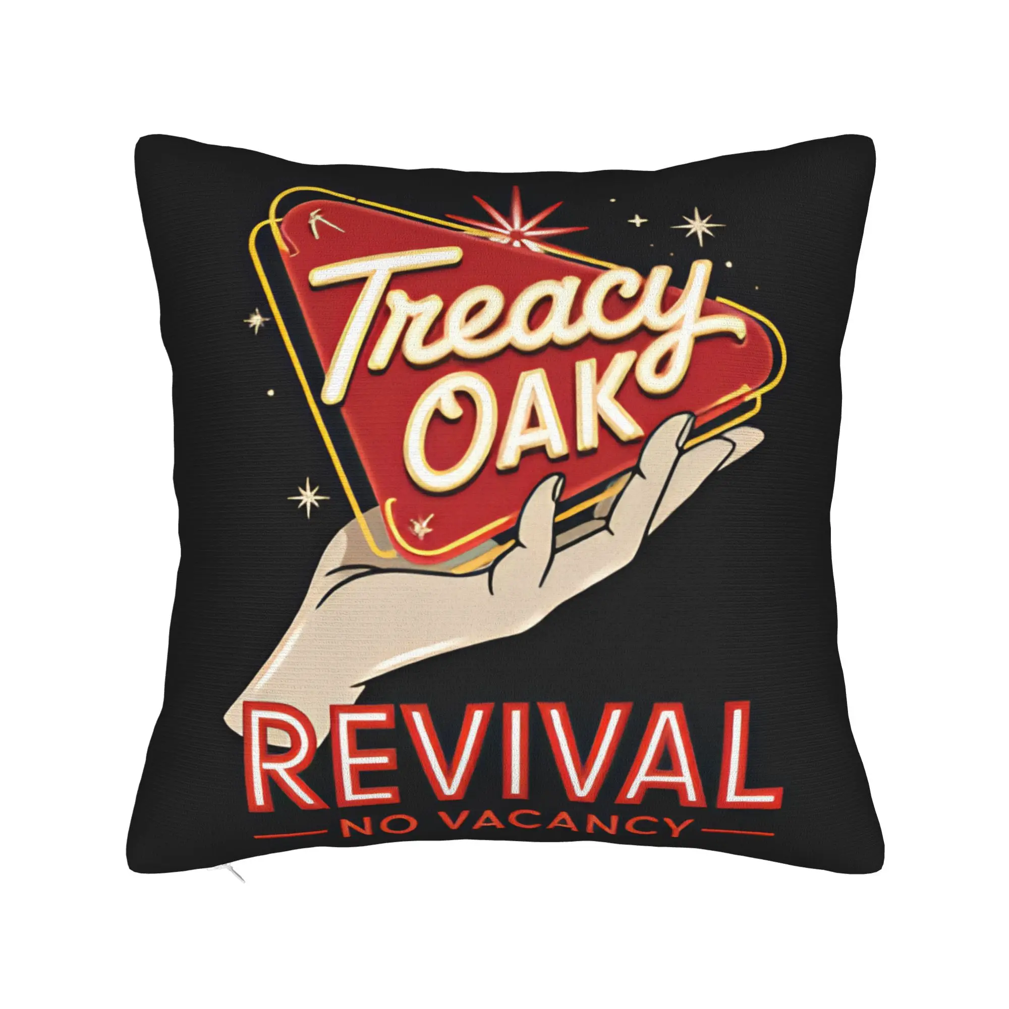 Country Music Band Treaty Oak Revival Pillow Cover  Print Cushion Cover Kawaii Pillow Case For Office Car Home Decor