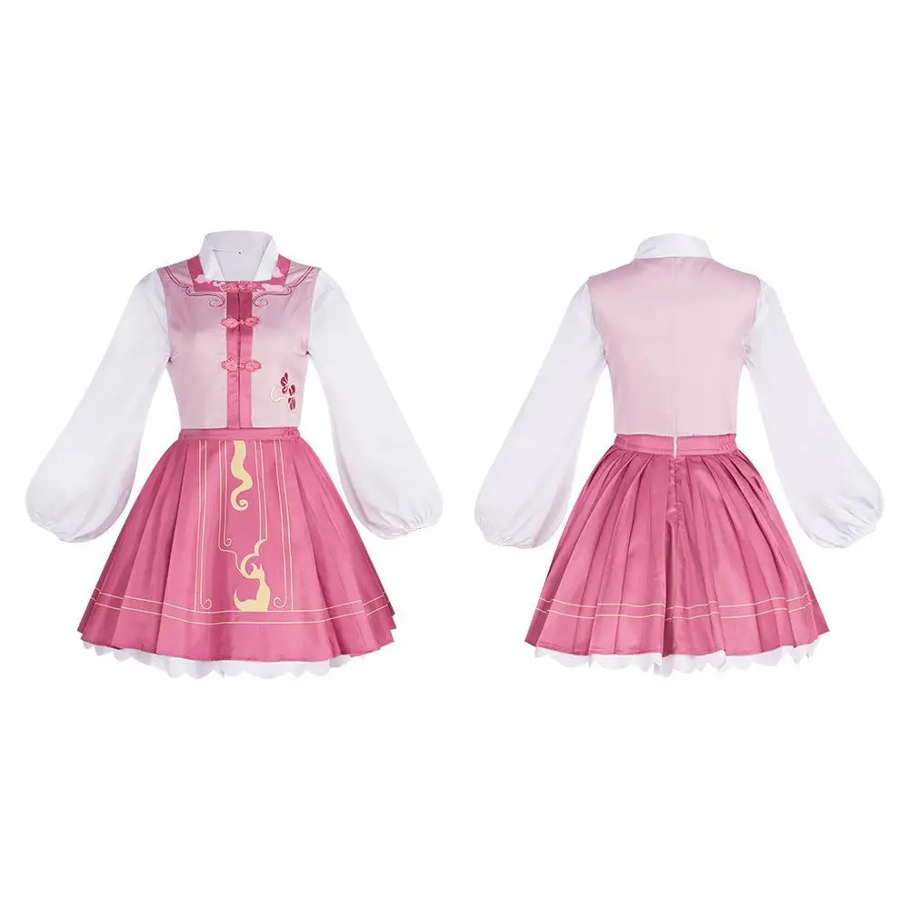 

Pink Lolita Cosplay Costume Spirit Fairy Red Performance Halloween Costume Women's Traditional National Stage Outfit