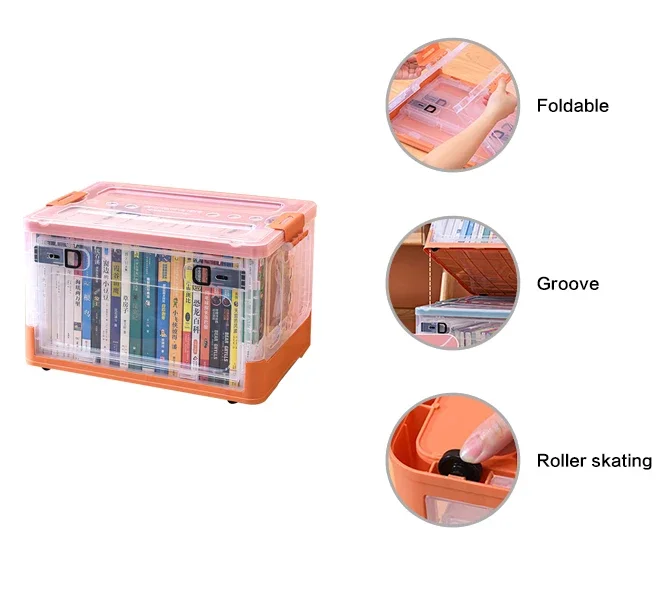 Multifunction storage box can stack the home   Foldable  bins