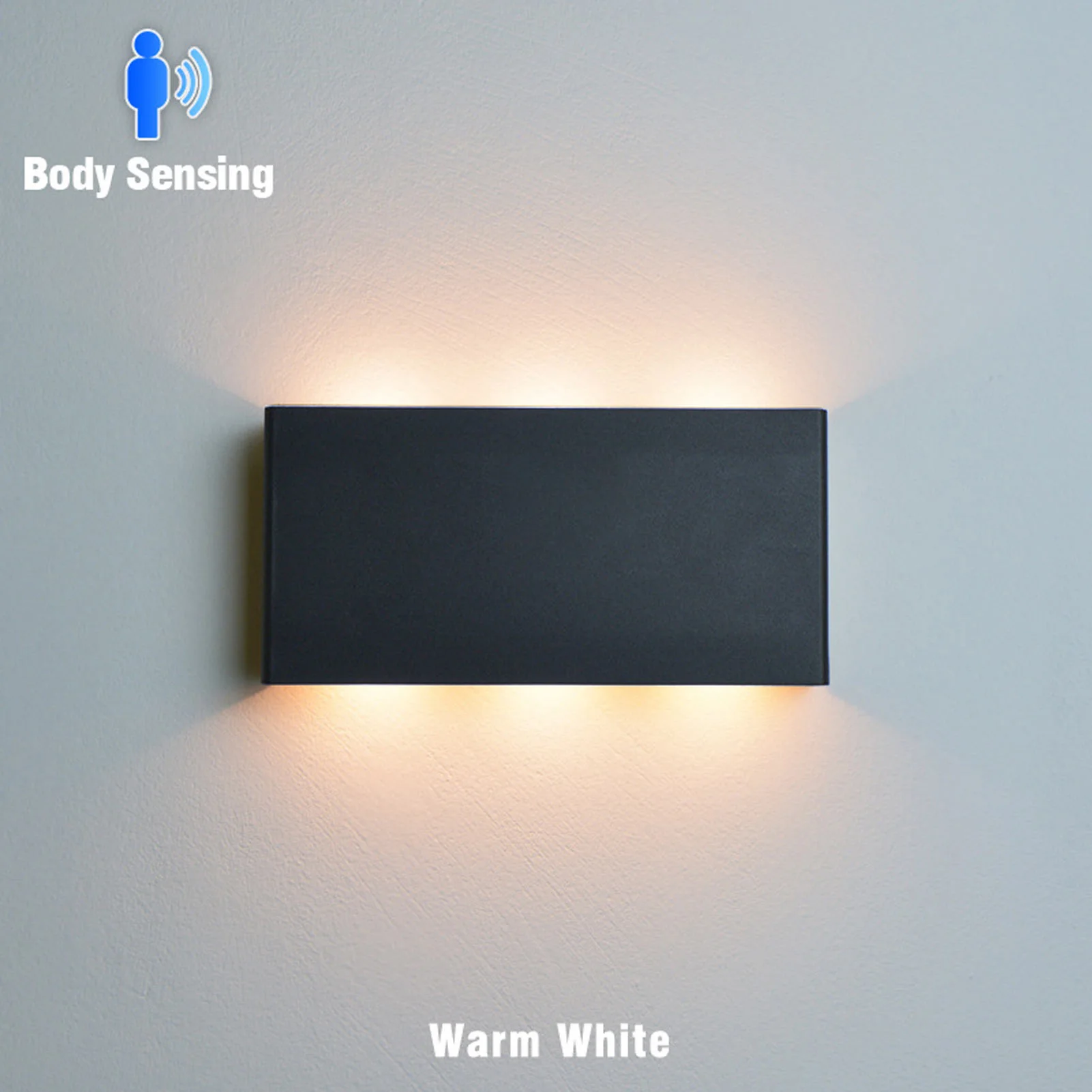 

ZK50 LED Wall Lamp Stepless Dimming Rechargeable Magnetic Adhesive Up Down Lighting Wall Light for Living Room Hallway Black Key