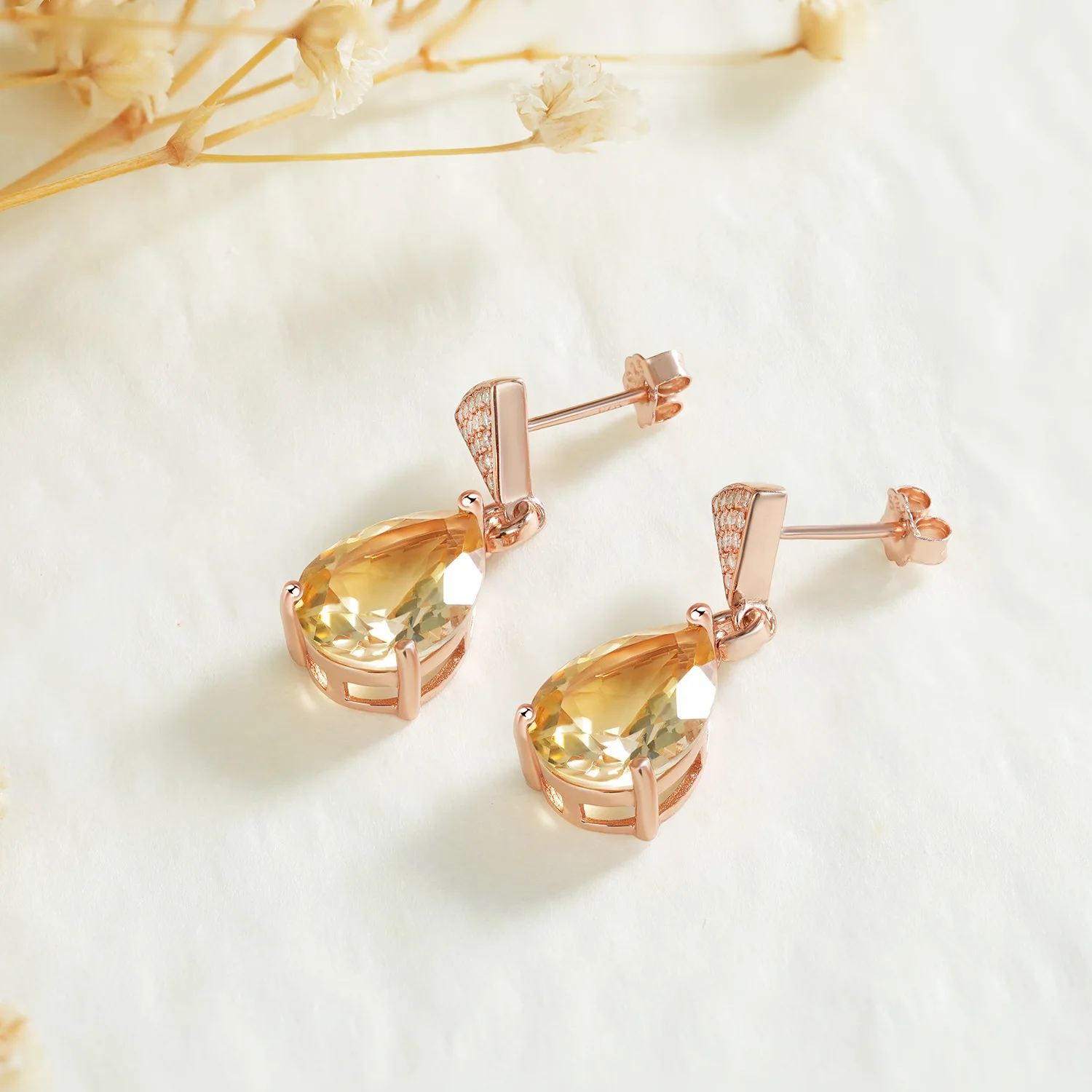 SONGYUN Jewelry 925 Sterling Silver Stud Earrings Dangle HCD Gemstones Wedding Bridal Bachelorette Gift Women Earring Fine Jewel 4