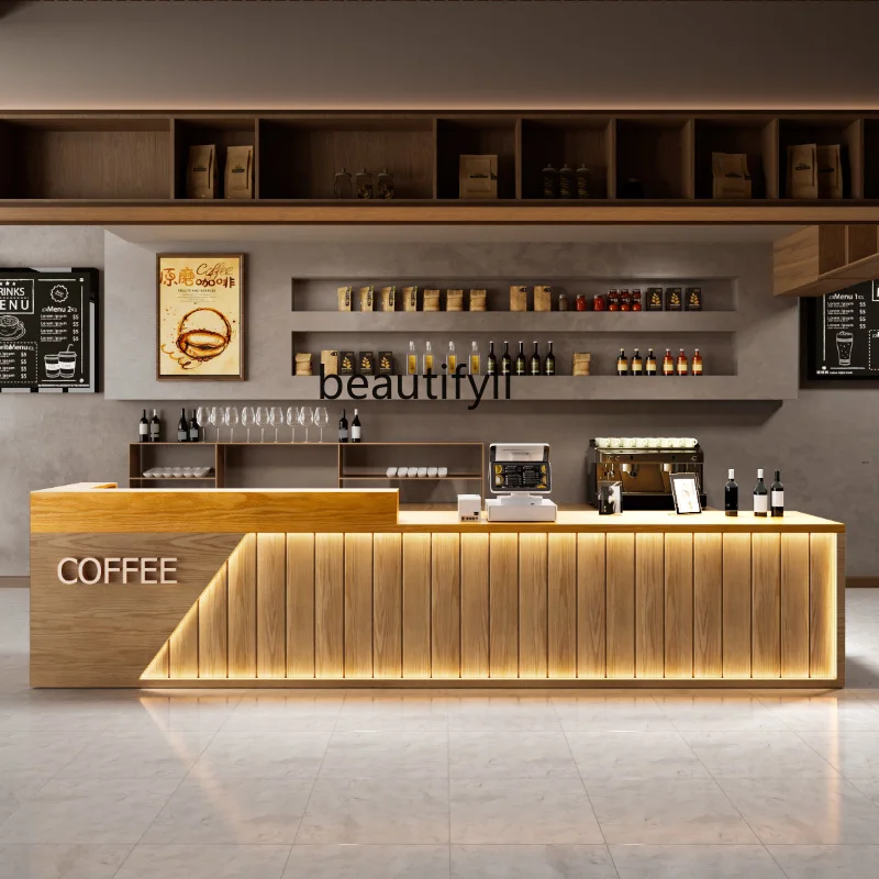 Catering Coffee shop checkout page Company reception desk Milk tea shop Clothing corner wine bar counter Light luxury