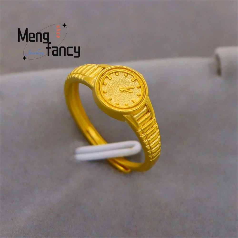 

High - Grade Adjustable Ring, Girls' Watch Ring, Buckle, Niche Gift Jewelry Fashion Exquisite Elegant Jewelry Popular Handicraft