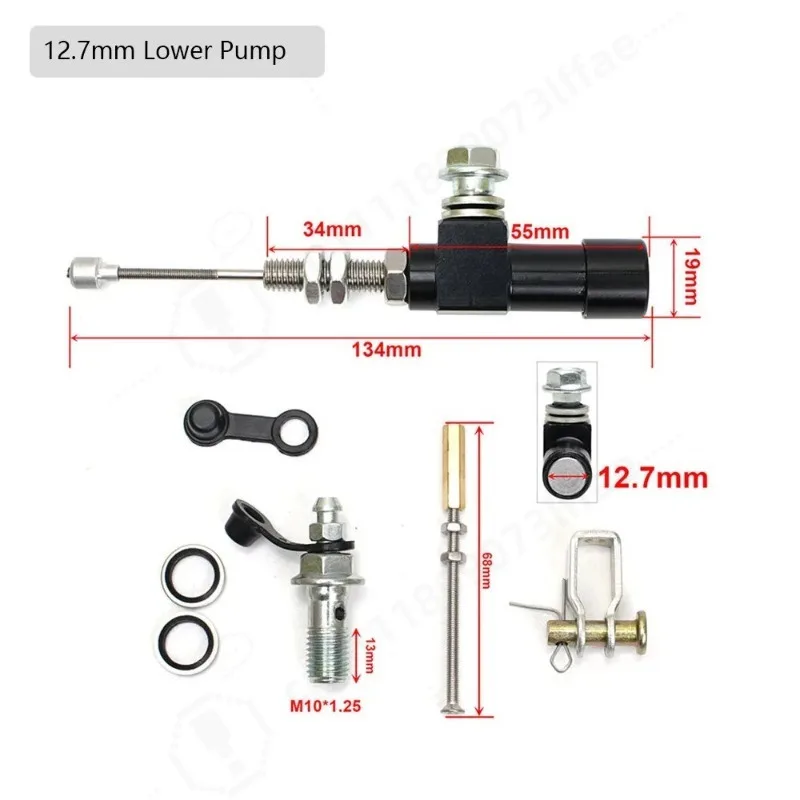 Motorcycle Hydraulic Clutch Conversion Kit Master Slave Cylinder Pull Pump Modification Accessories for Motorbike Cable Clutch