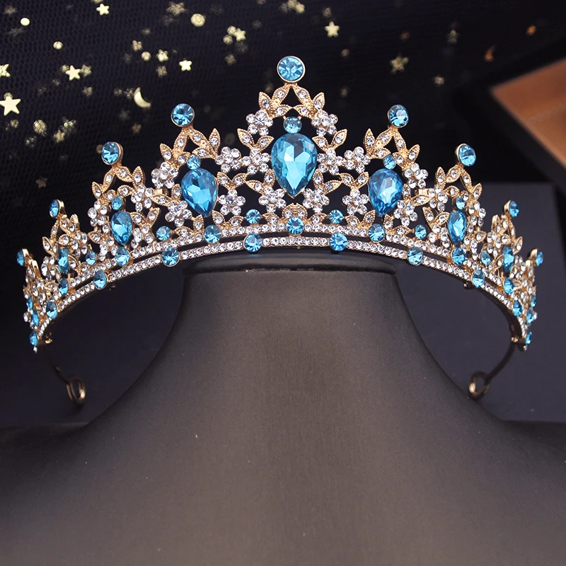 Princess Crown Small Tiaras Headdress Party Birthday Diadem Bridal Wedding Dress Hair Jewelry Accessories