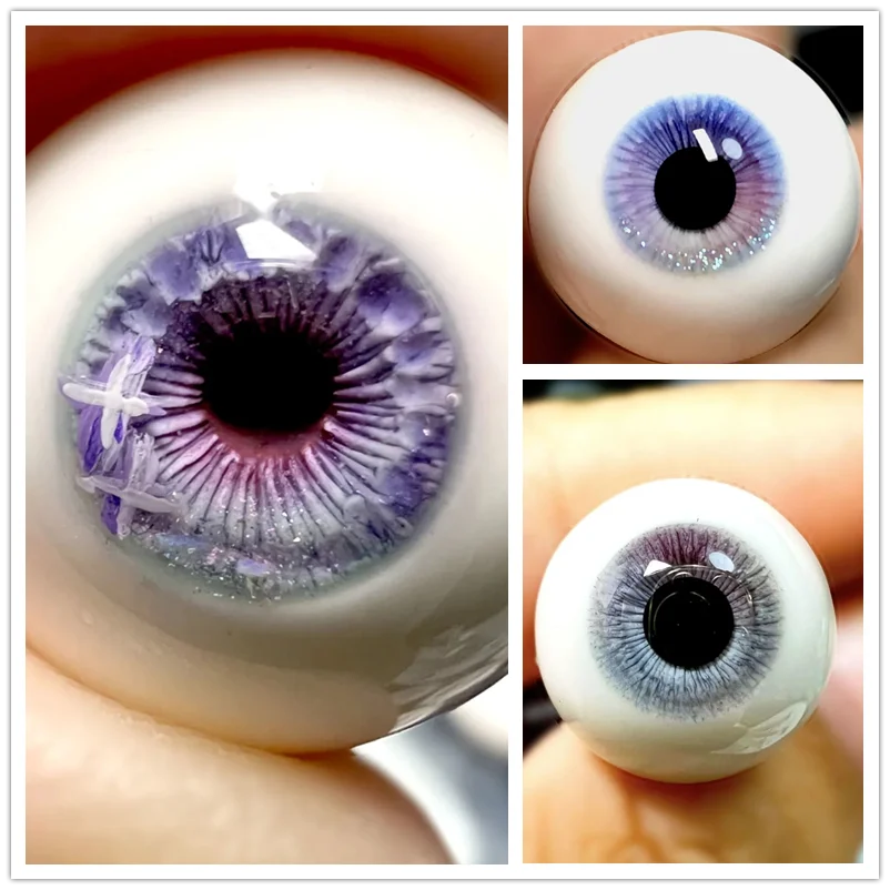 BJD doll eyeball suitable for 1/3 1/4 1/6 size Eyes for toys blue cute sparkling diamond paste eyeball doll accessories