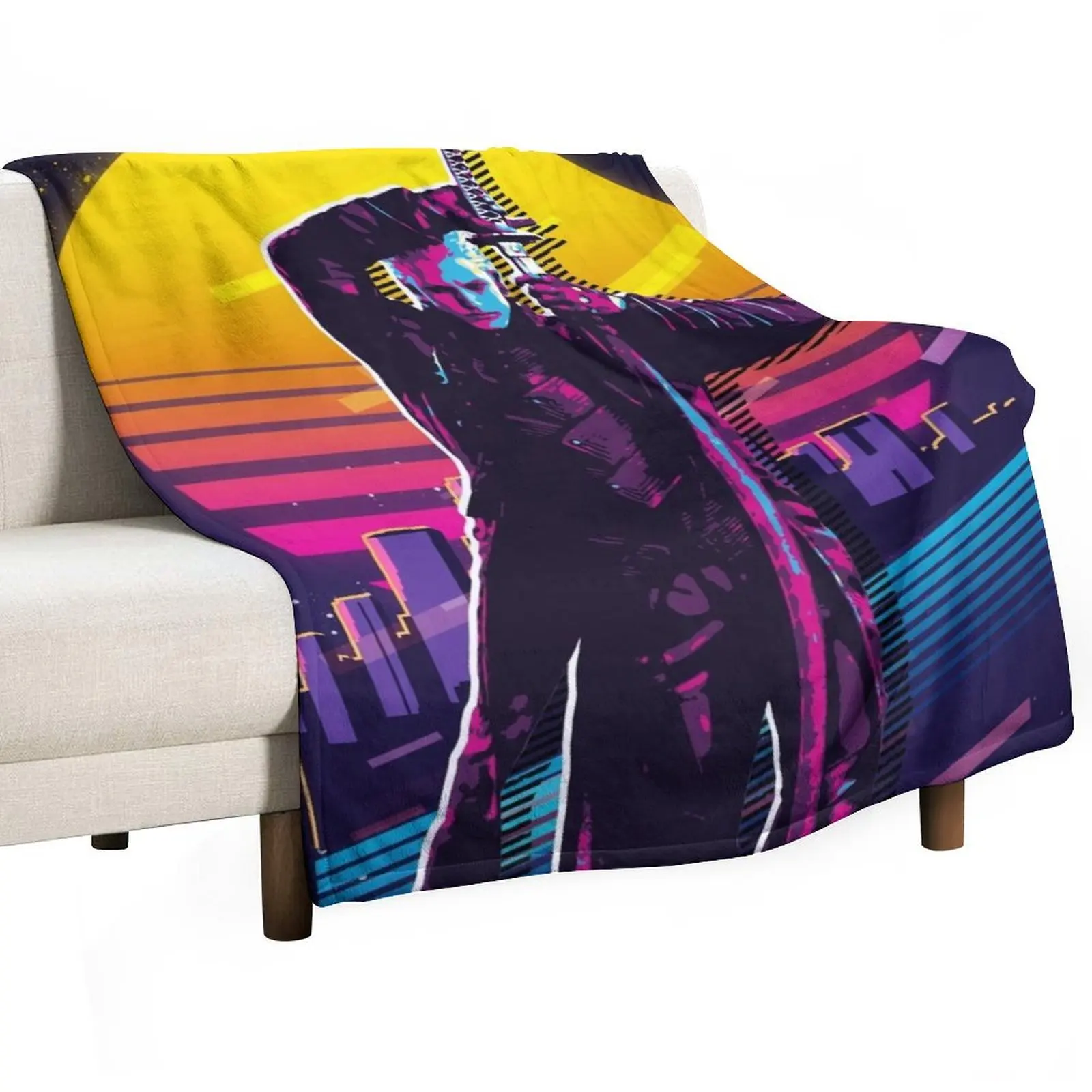 

Devil May Cry - Vergil (80s Retro) Throw Blanket Bed decorative Luxury Thicken Extra Large Throw Blankets