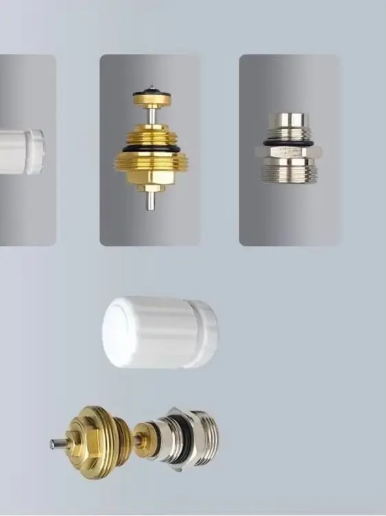 Valve Insert For Underfloor Heating Spreader Heating Circuit Distributor Water Separator Structure Automatic Spring Valve Cor